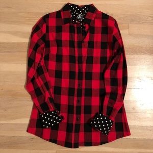 ISO Ampersand Avenue Buffalo Plaid with Dot Cuffs